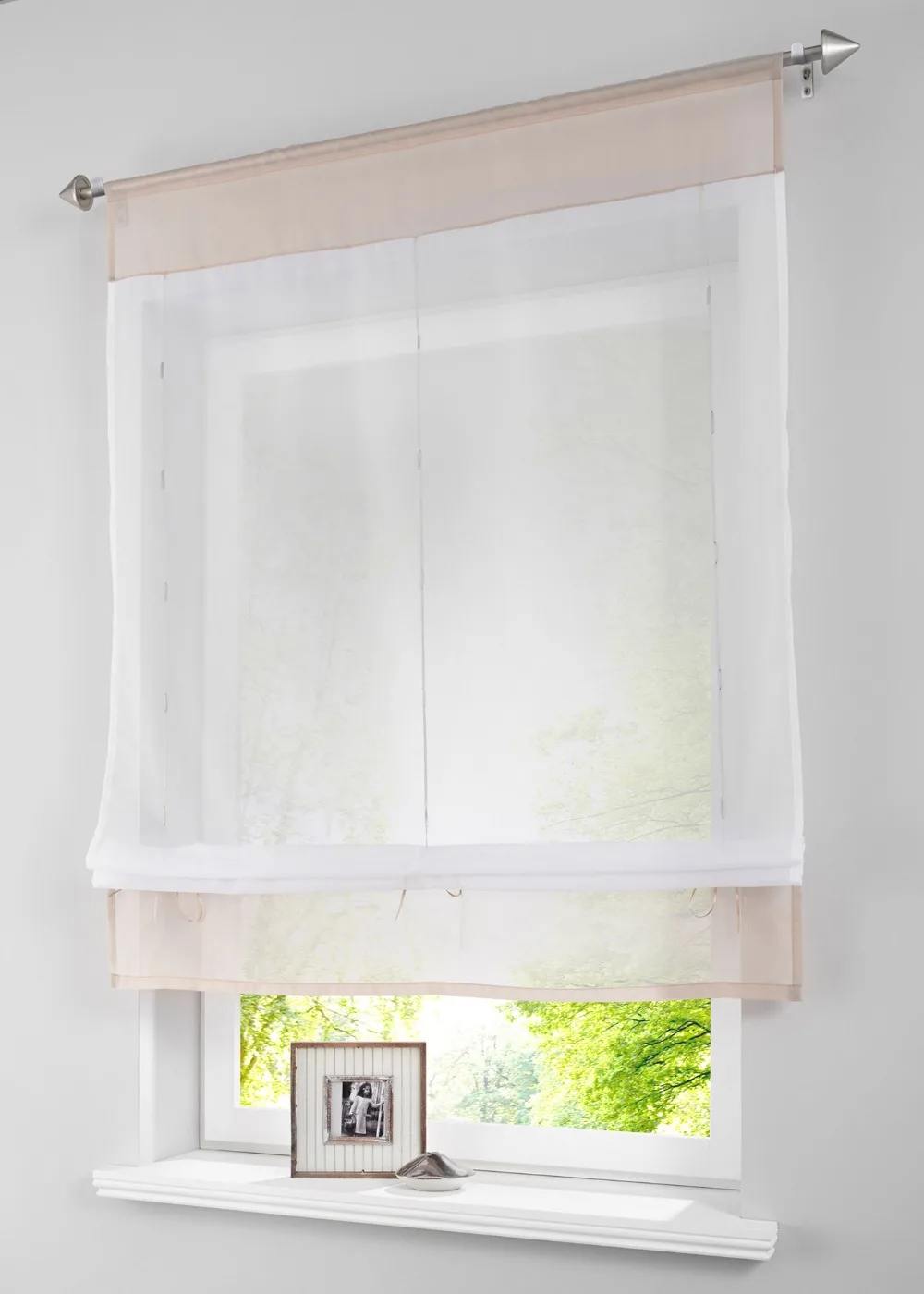 Pastoral Roman Curtains Solid Sheer Window Tulle Curtain For the Kitchen Living Room Bedroom Windows Balcony Voile short curtain