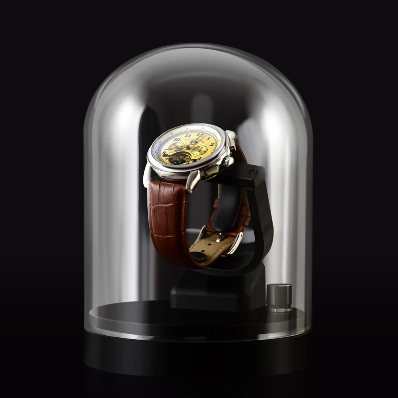 

Automatic Watch Winder Box For Mechanical Watches Watch Shaker Brand Fashion Single Watch Box Rotator Luxury Transparent Glass