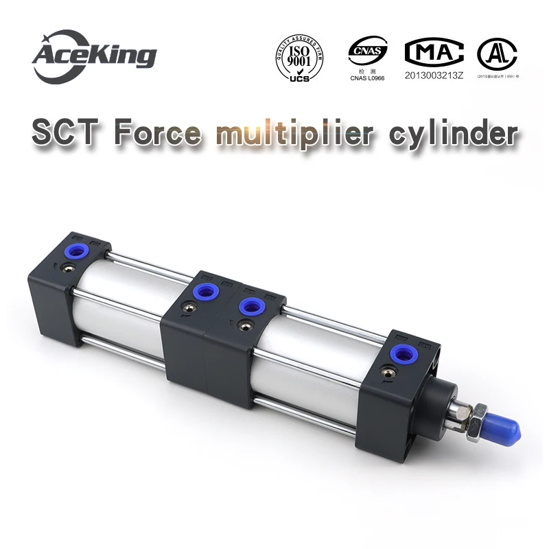 

SCT multiple position cylinder SCT32/40/50/63/80/100X25X50X100X150X200X500 booster cylinder SCT32X50X25 SCT32X100X50