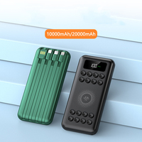 Universal Magnetic Qi Wireless Charger Power Bank 20000mAh Fast Charging with Cable 10000mAh Powerbank for iPhone 15 Samsung S20