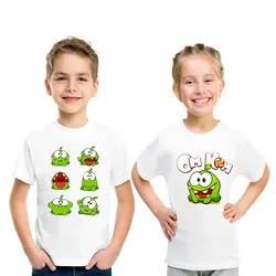 Om Nom Stories Print Kids T shirt Summer New T-shirt Cartoon Children T-shirts Baby Girls Boys Clothes Unisex Tshirt,HKP5410