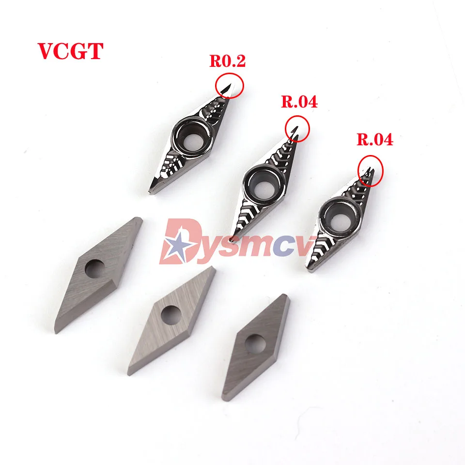 VCGT110304 AK H01 VBGT 110308 Aluminum Copper Cutter Blade Turning Tool CNC Tool AL + TIN Alloy Wood High Quality