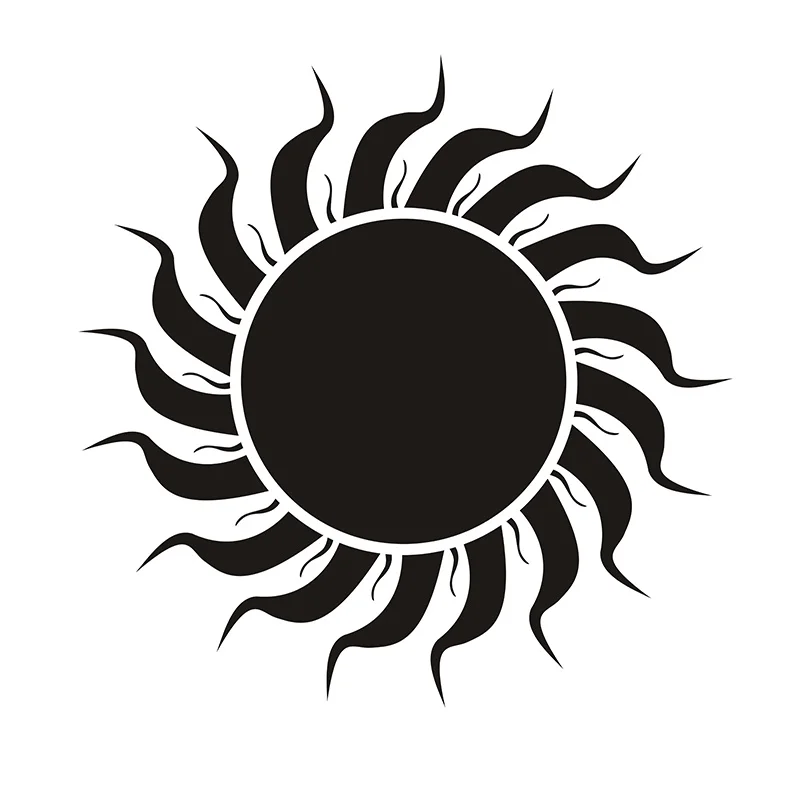 Распродажа, виниловая наклейка на стену для йоги, Солнце, Луна, облако, Мандала, Огонь, Восток, виниловая наклейка на стену, домашний декор, наклейка на стену 56x56 см