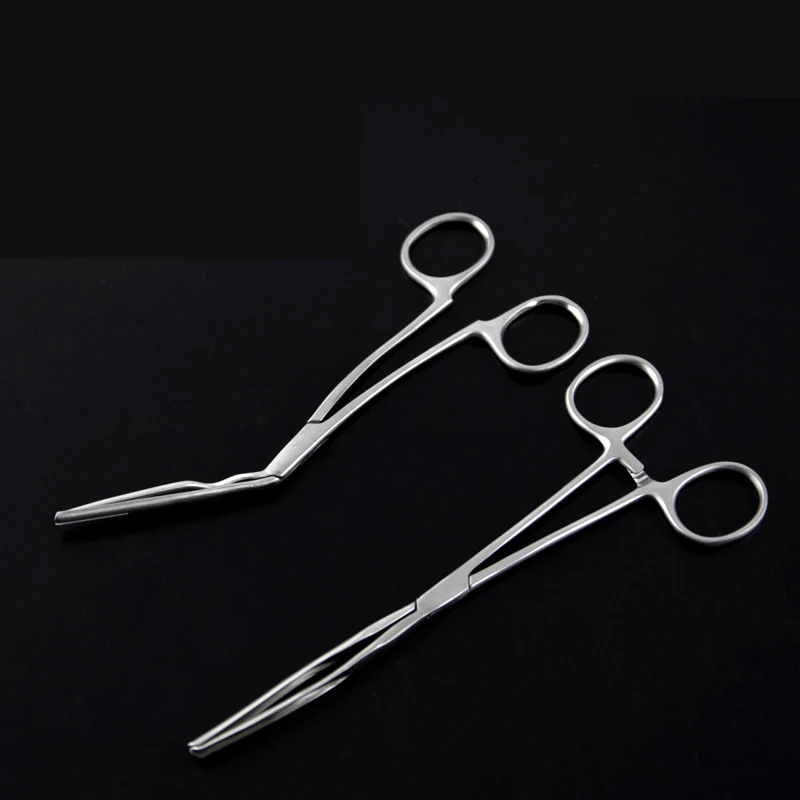 Rhinoplasty instruments, nasal prosthesis placement forceps, stainless steel bulking placement device, prosthesis introduction d