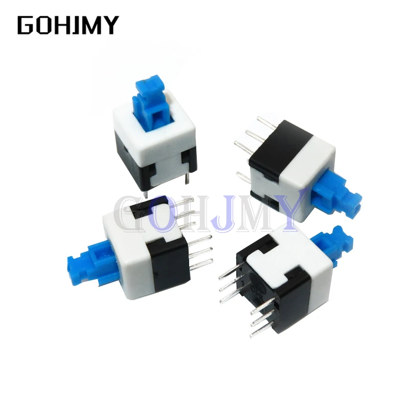 10PCS/LOT 5.8*5.8 7*7 8*8 8.5*8.5mm Self Locking Push Tactile Power Micro Switch Kit 6 Pin Button Switches