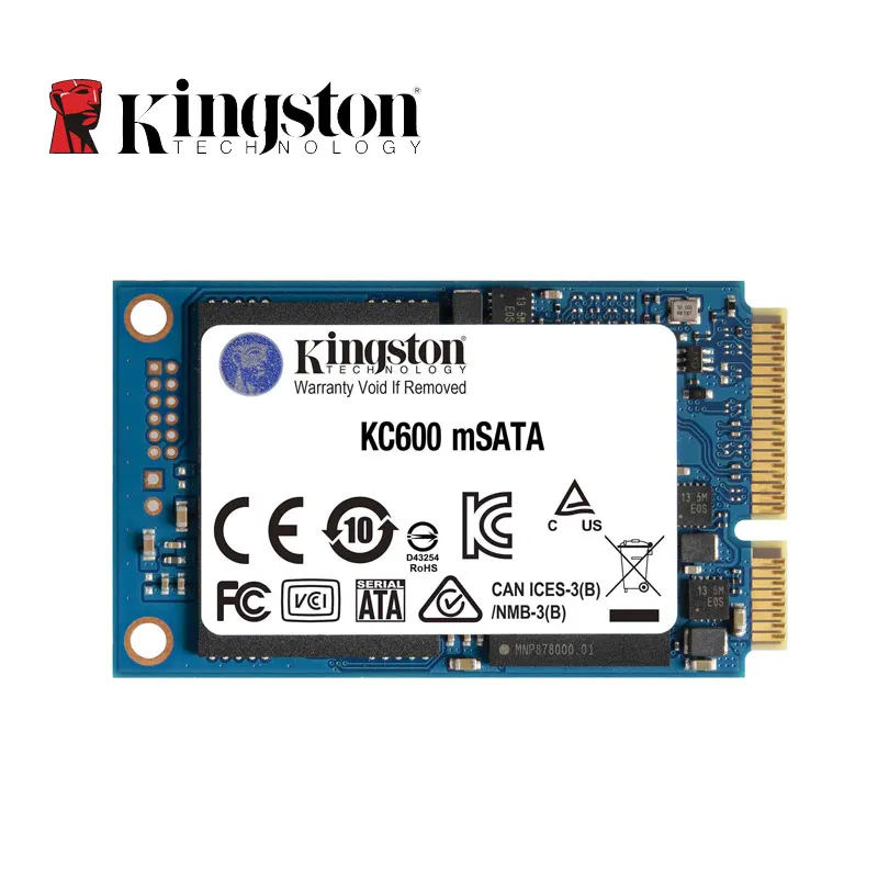 Kingston KC600 mSATA SSD 256GB 512GB 1TB Internal Solid State Disk Drive for Laptop Desktop PC mSATA3 TLC