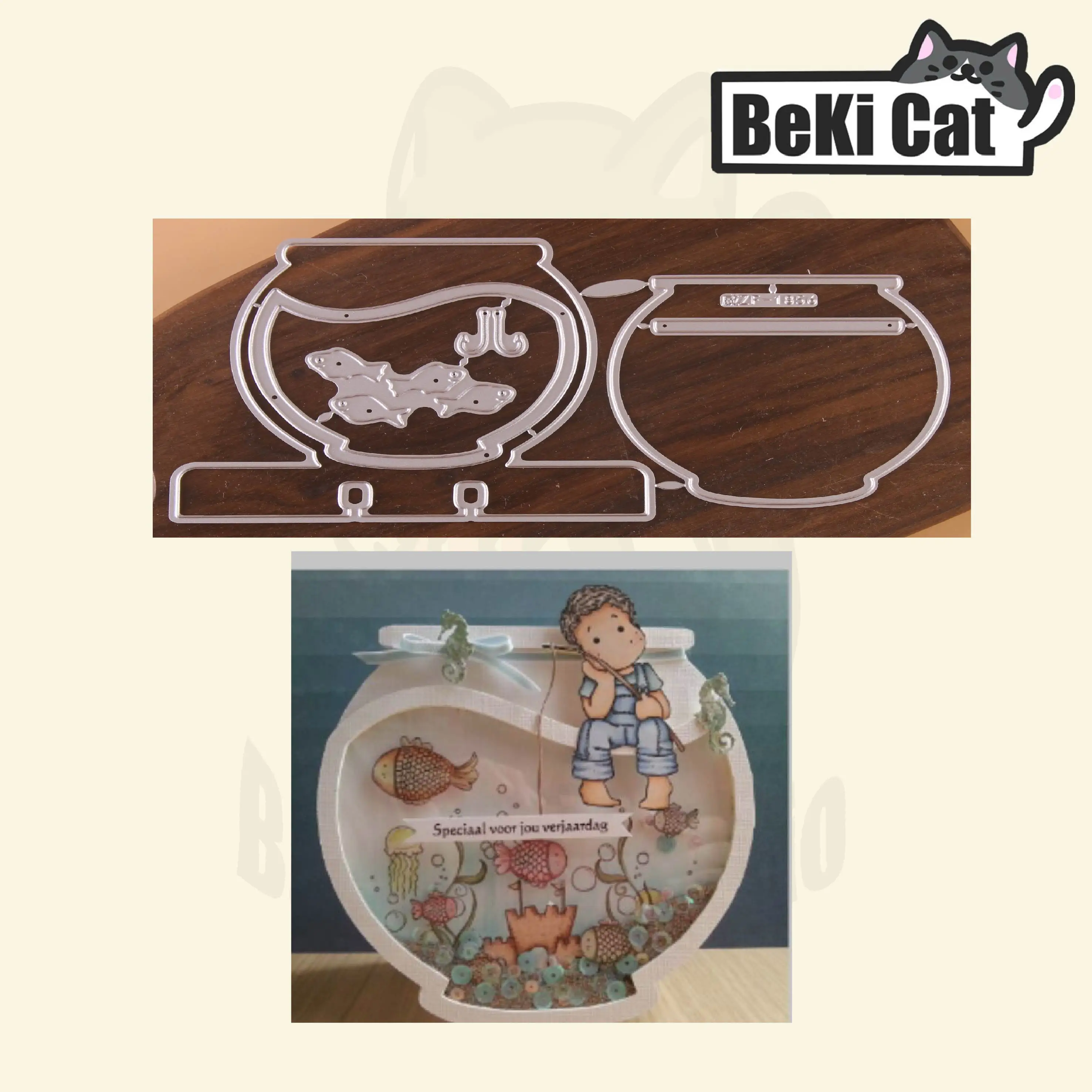 Cutting die Memorydex Fish Bowl Shaker Stencils for DIY Scrapbooking photo album Decorative DIY Paper Cards