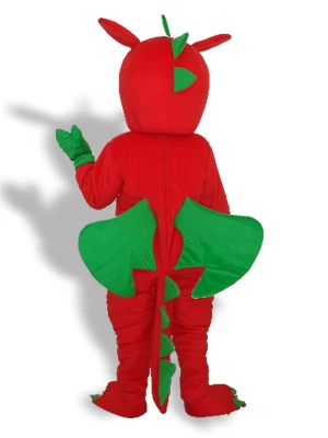 Professionele Red Wings Dinosaurus Mascotte Kostuum Adult Birthday Party Fancy Dress Halloween Cosplay Outfits Kleding Xmas