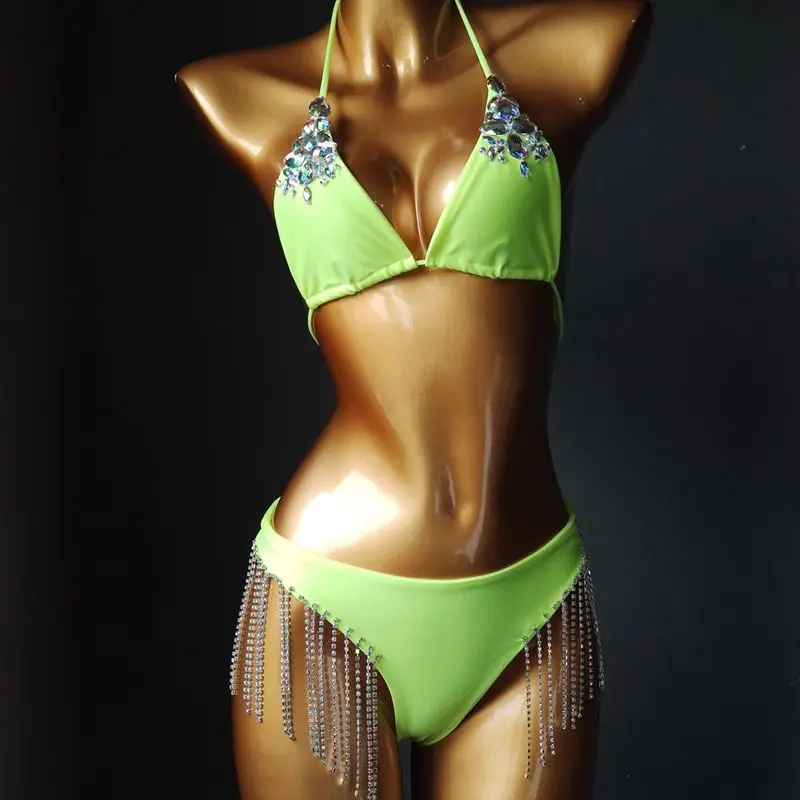 2020rhinestone bikini diamentowe stroje kąpielowe bikini kryształowy strój kąpielowy diamentowy strój kąpielowy kryształowe bikini