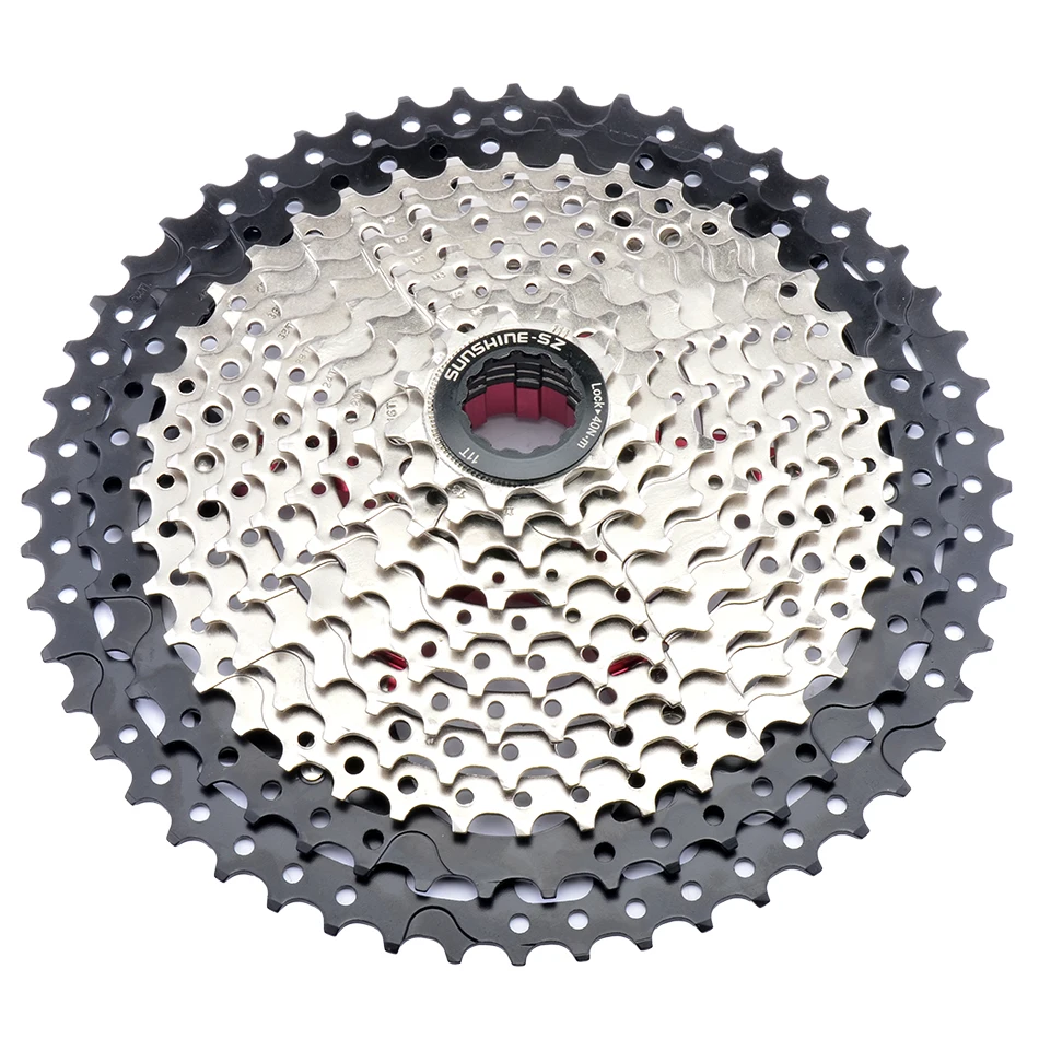 SUNSHINE MTB Cassette 8/9/10/11/12 Speed 32/36/40/42/46/50/52T Mountain Bicycle Freewheel Bicycle Sprocket For Shimano/SRAM