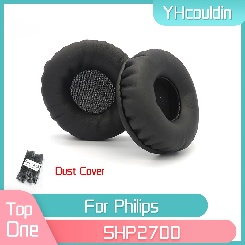YHcouldin وسادات الأذن لشركة فيليبس SHP2700 بطانة للأذن سماعة الجلود وسائد الأذن استبدال وسائد الأذن