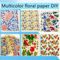 Pottery Art Colorful Flower Paper Ceramic Underglaze Transfer Paper Sticker High Temperature Porcelain Decal