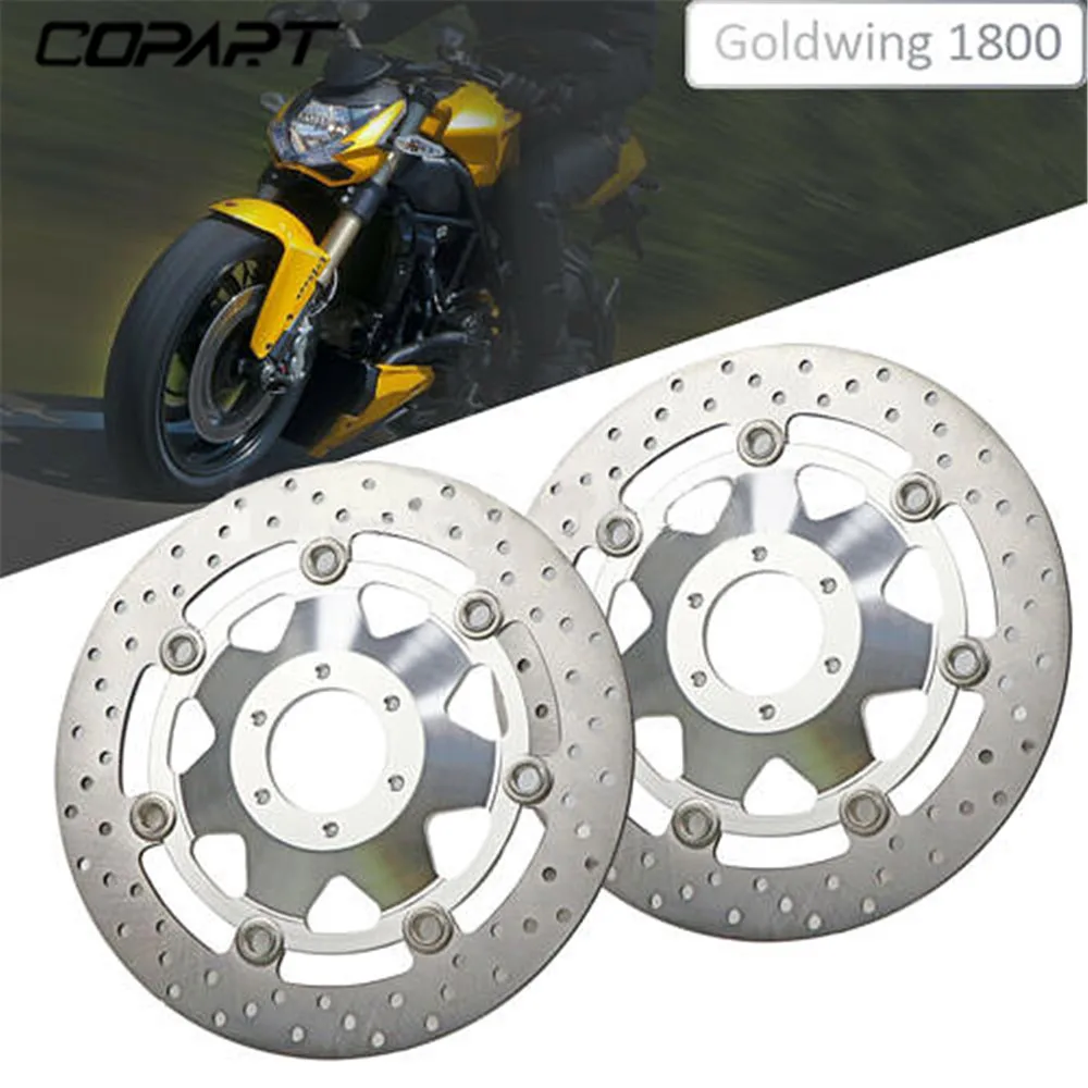 2 Pcs Motorcycle Front Floating Brake Disc Disk Rotors For Honda Goldwing 1800 GL1800 GL 1800 Goldwing1800 2001-2019