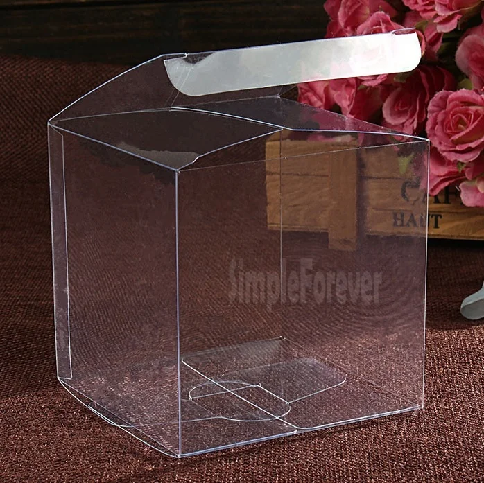 

100pcs 12*12*12cm Transparent Clean PVC Box/The Plastic Cube Boxes Gift Pastry Biscuit Boxes Display Case