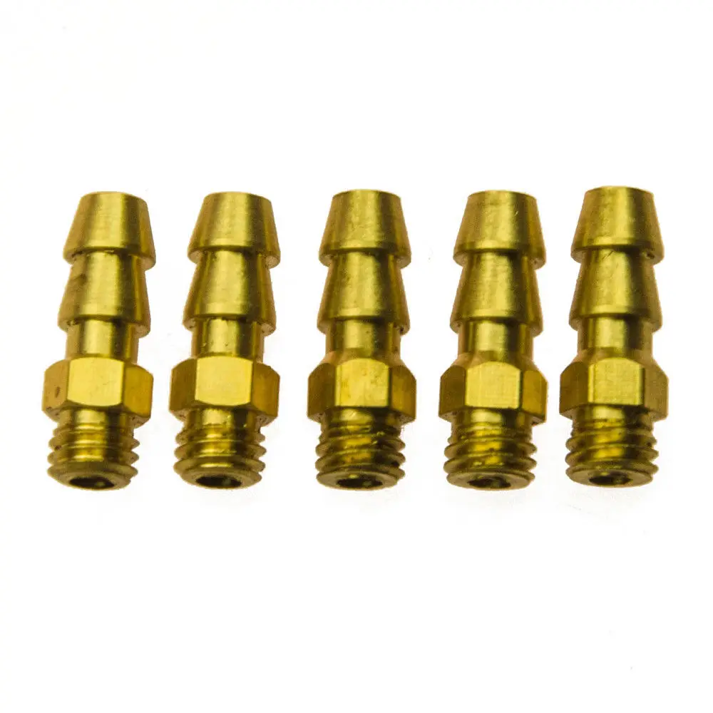 AXSPEED 5 Stuks M4 M5 M6 Schroefdraad Messing Waternippels Cooling Kraan Nozzles voor RC Boot Accessoires
