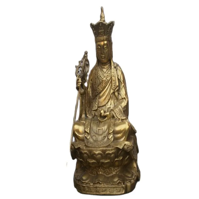 China Old Bronze Statue Ksitigarbha Buddha Statue