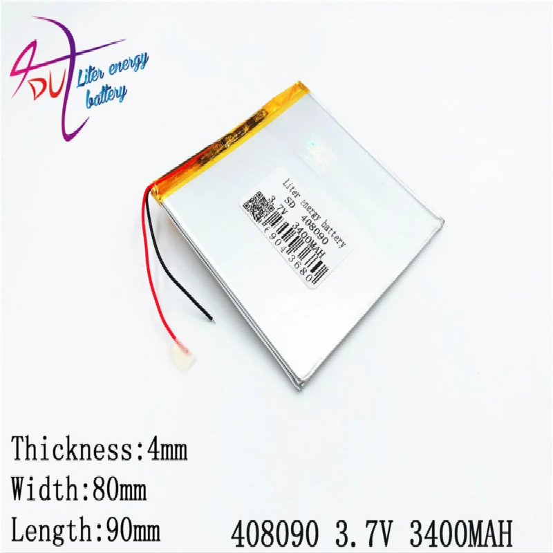 Batterie Lithium-polymère de taille 3.7V, 3500MAH, 408090 avec panneau de Protection pour tablette PDA, produits numériques