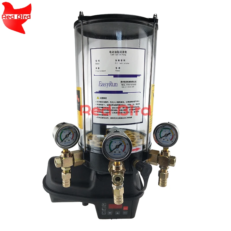 

220V Microcomputer Control Mixing Station Electric Grease Pump 3 Holes Electric Dry Oil Pump 4 Liters Paver