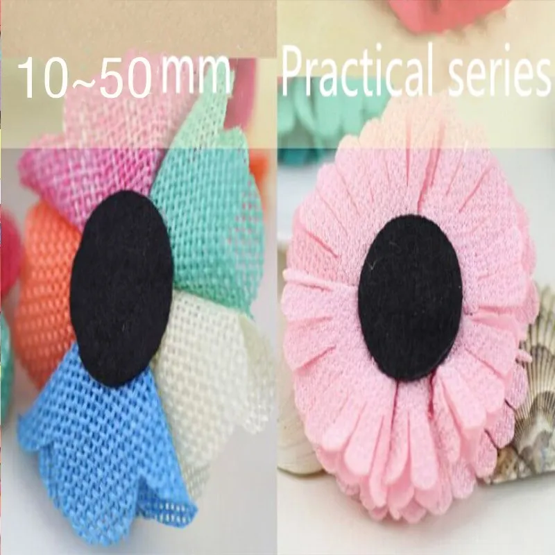 100 Pieces Round Wool Felt  Diy Crafts for Kids Wool Felt Doll Flowers Leaves Garland Headwear Christmas Felt Decor Sewing Patch