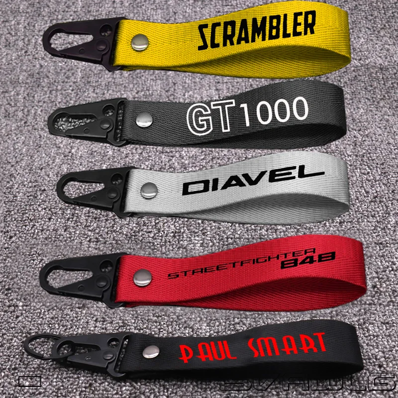 3D Key Holder Chain Collection Keychain For Ducati DIAVEL Scrambler PAUL SMART LE GT1000 STREETFIGHTER Motorcycle Keyring