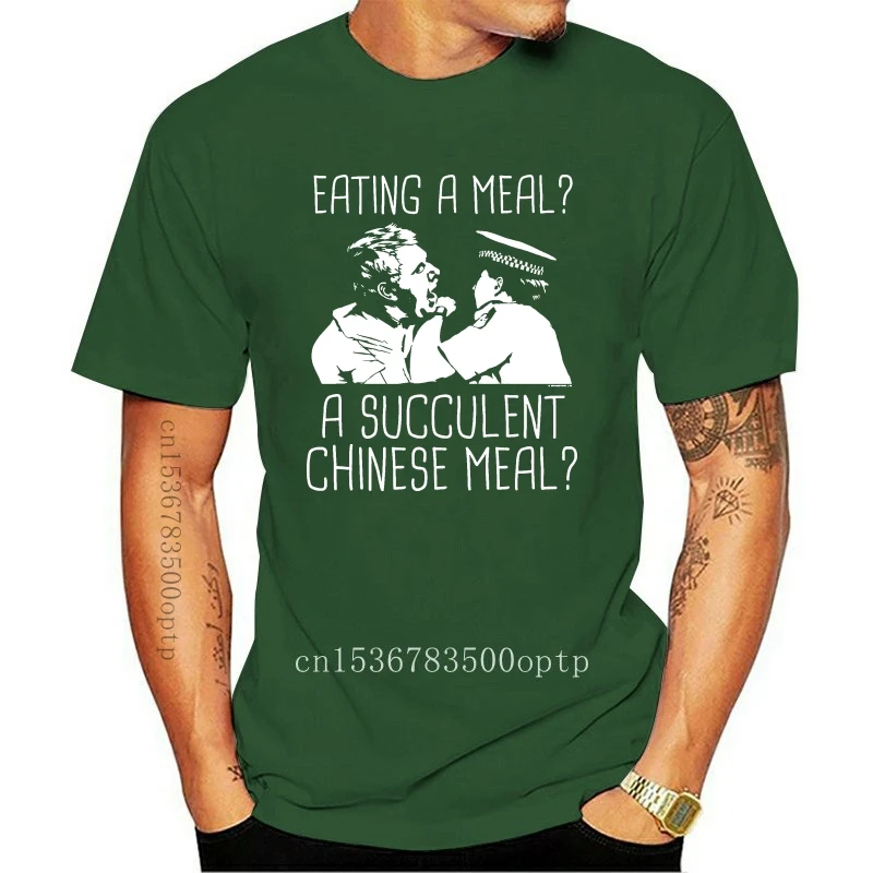 New Eating A Meal A Succulent Chinese Meal Men's Black T-shirt