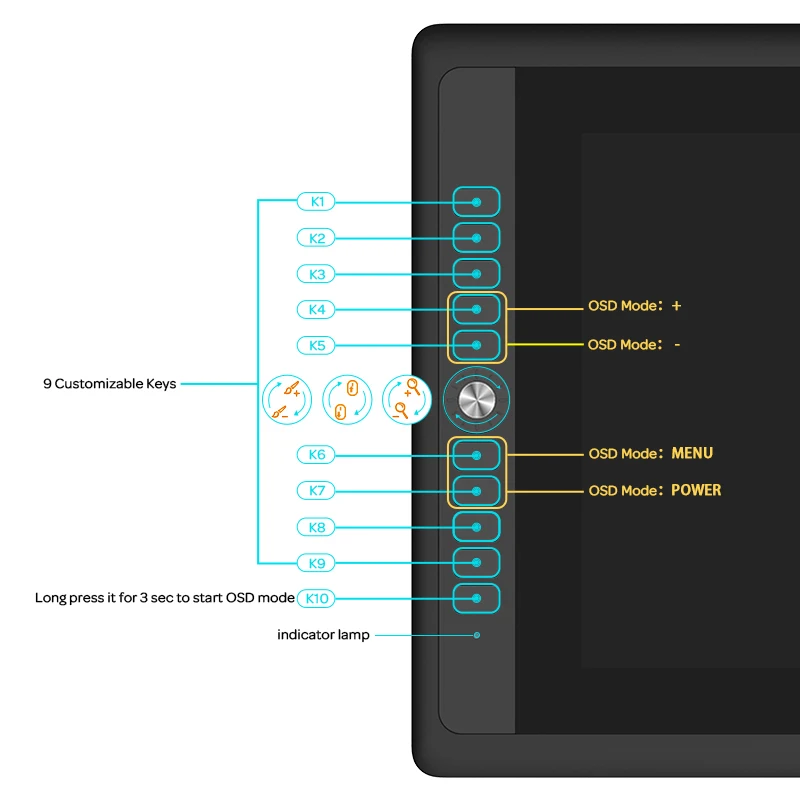 GAOMON PD156 PRO 15.6 Inch Full-Laminated 88% NTSC Graphic Tablet Display with 9 Express Keys and 8192 Passive Tilt-Support Pen