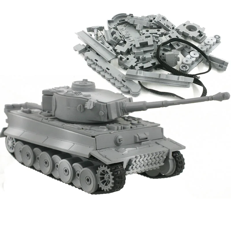 4D Different Tank Model Building Kits Military Assembly Educational Toys Home Decoration Crafts Panther Tiger Sturmtiger Assault