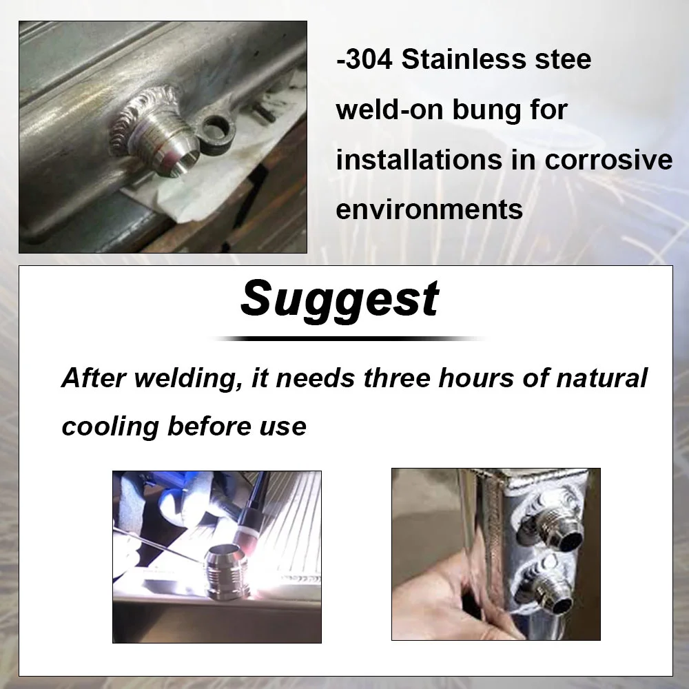 1 قطعة AN6 AN8 AN10 AN12 AN16 AN20 ذكر البليت الفولاذ المقاوم للصدأ مستقيم ذكر لحام المناسب محول لحام بونغ النيتروز وصلة لتركيب خرطوم