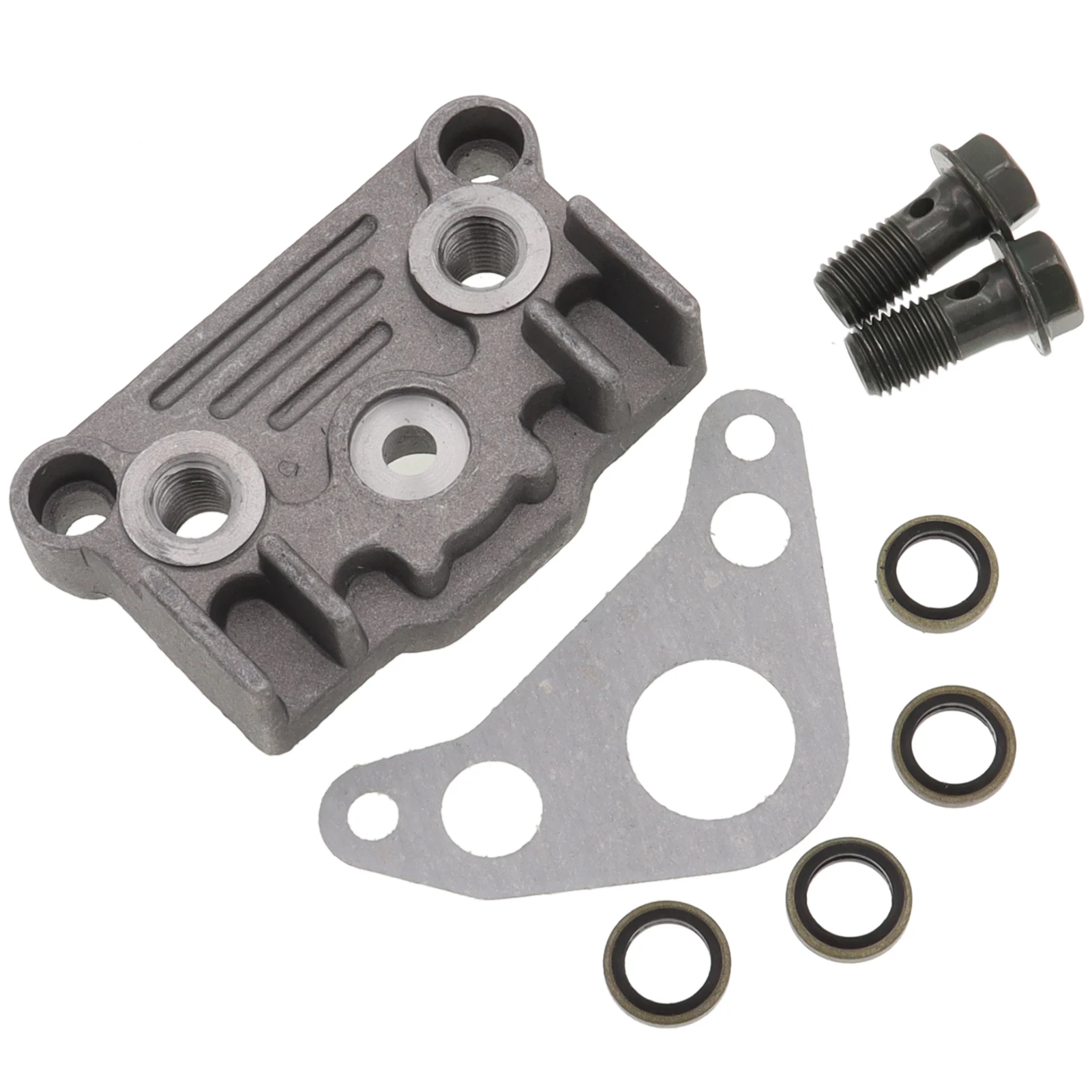 1Set Oil Cooler Horizontal Engine Adapter Cylinder Cover with Screw Gasket for 110cc 125cc 140cc Monkey Dirt Pit Bike ATV