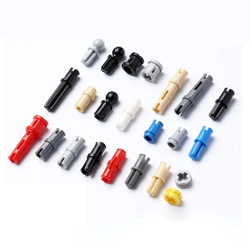 

100Pcs/lot Technical Part Connector Pin Peg Cross Axle Bushes Building Blocks Toy Replace Bulk Parts fit for 2780 3673 6558 6562