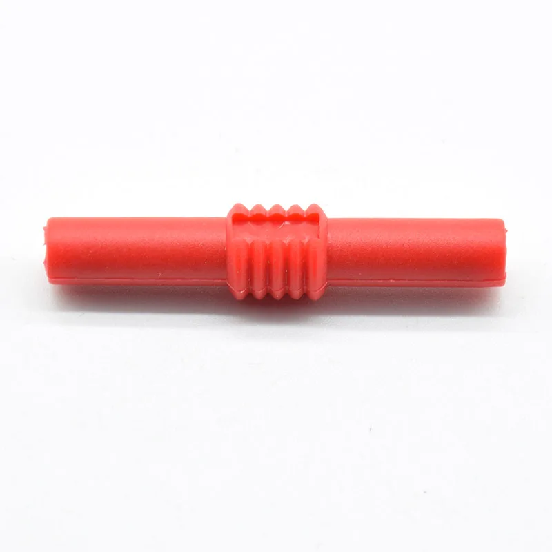 2Pcs Extension Insulated Banana Plug Connector Coupler PVC Black+Red 4mm Banana Jack Socket Female to Female Adapter red black