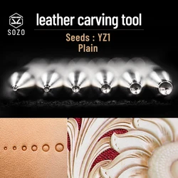 SOZO YZ1 narzędzie do rzeźbienia Lather Work Seed zwykły DIY Handmade stemplowanie-druk tłoczenie znaczki 304 stal nierdzewna