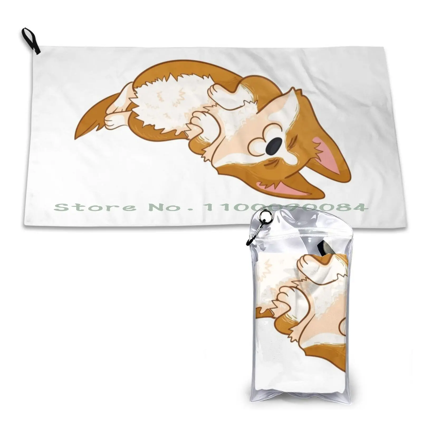 Sleepy Corgi Design Quick Dry Towel Gym Sports Bath Portable Release The Kraken Ice Hockey Sea Monster Squid Tentacles Kraken