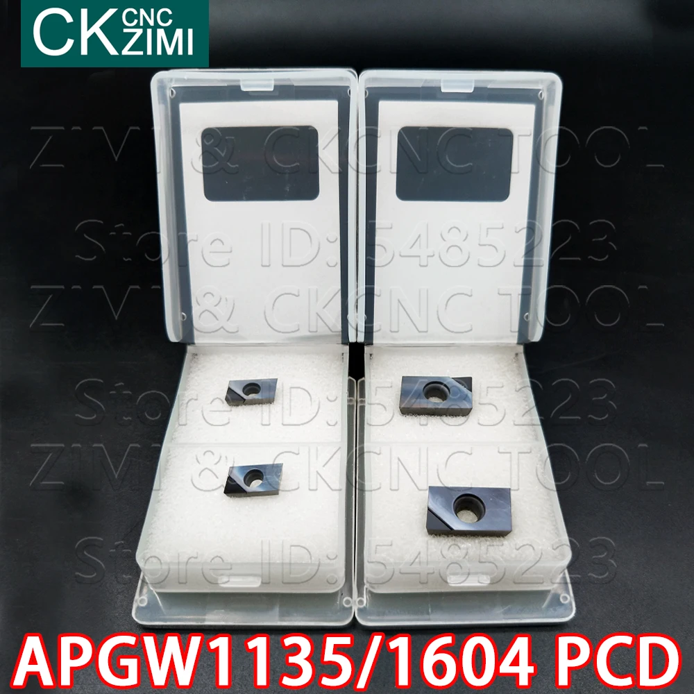 APGW1135 PCD APGW160404 PCD, إدراج الماس ، أداة مخرطة CNC ، شفرة تحول ، طحن ، أداة تحول ، مطحنة APGW ، أداة قطع