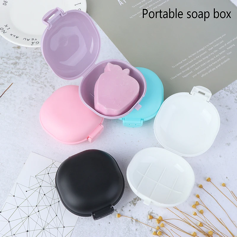 Portable Soap Container Plastic Cases Travel Hiking Solid Holder Eco-friendly Soap Dish Soap Box Bathroom Products Easy to Carry