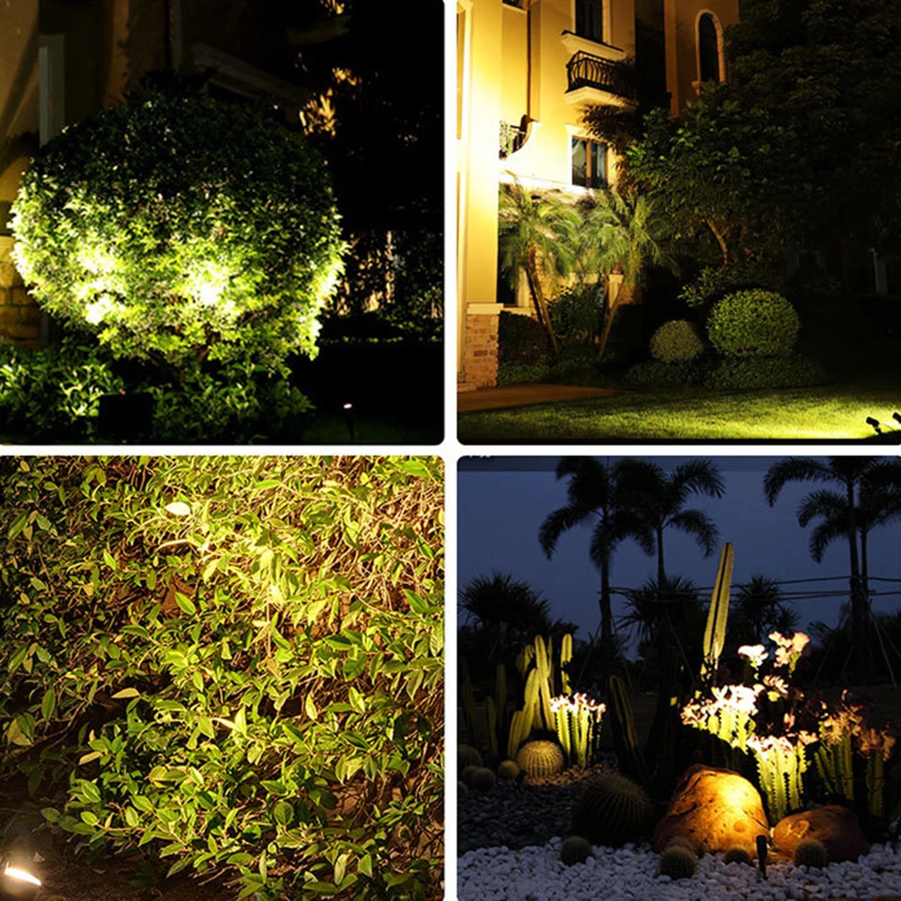 Garden Spotlight COB LED IP65 Outdoor Spike Lights Path Yard Landscape Lamp Spotlight Lawn Light