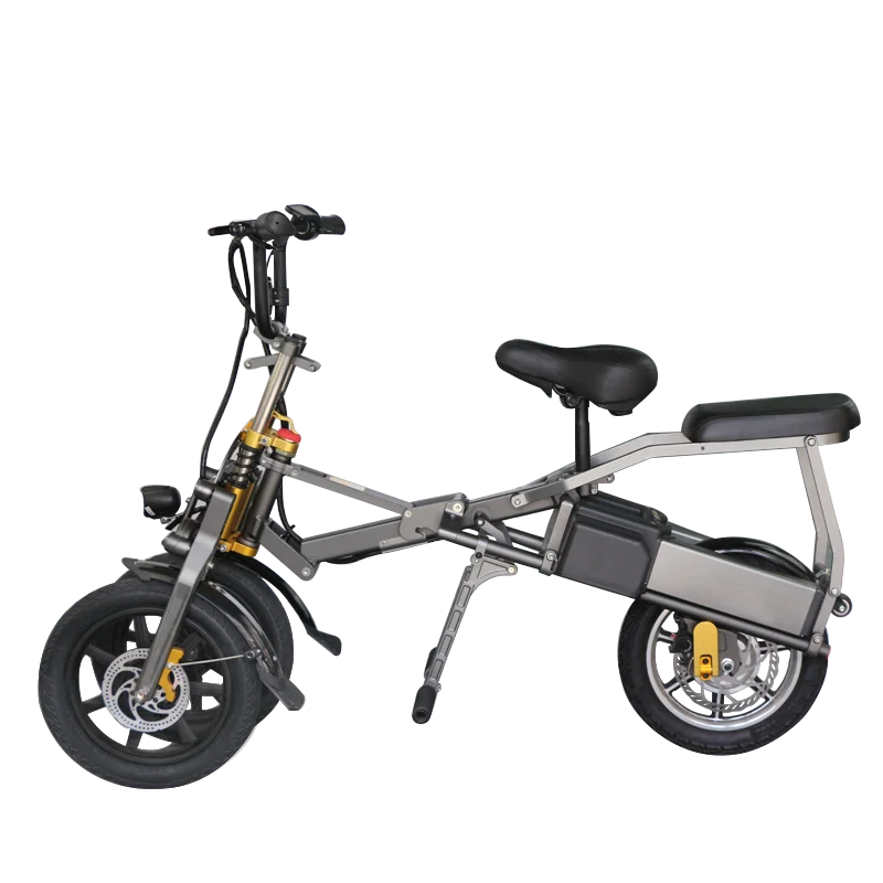 3 Wheel Electric Bicycle E Bike Scooter One Key Folding 14 Inch Tire Aluminum Alloy Frame Lithium Battery Special Design