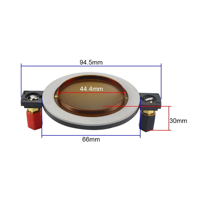 DE160 DE250-8 Flat Wire 44.4 Core 44.5 Imported Gold Coffee Composite Sound Film B&C Tweeter Repair