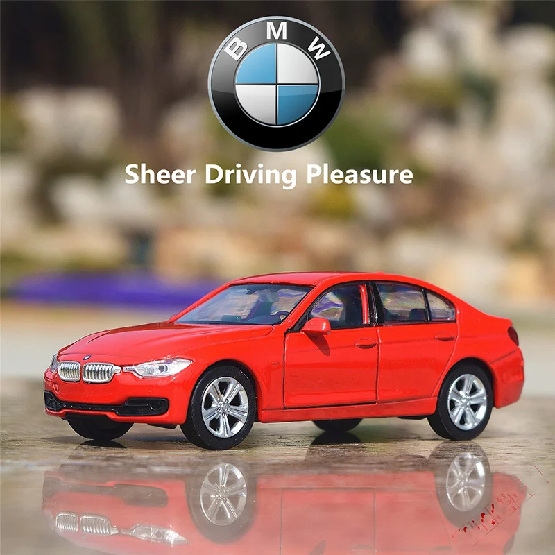 

WELLY литой под давлением сплав 1/36 BMW 335i 3, модель автомобиля серии, красная классическая коллекция для взрослых, статический дисплей, игрушки для мальчиков