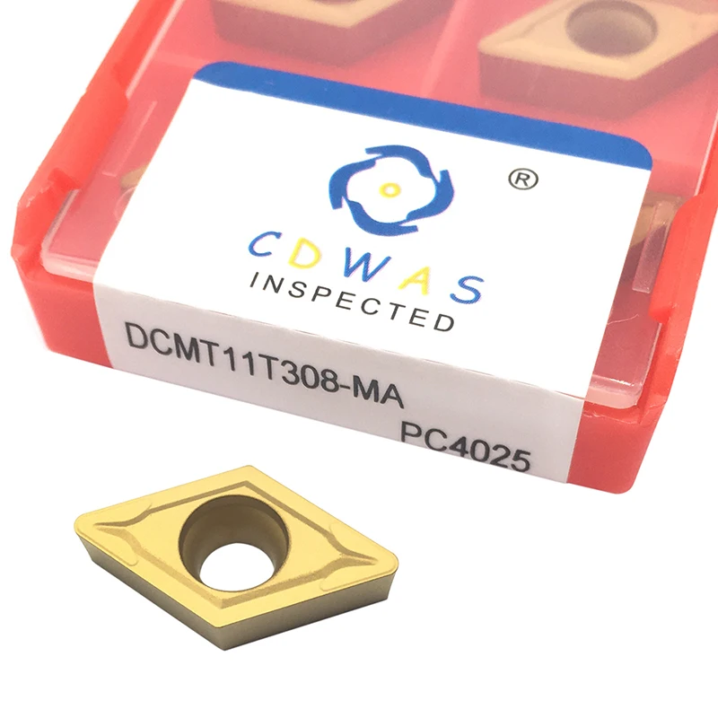 10 قطعة DCMT11T308 أماه PC4025 عالية الجودة كربيد الخارجية تحول أداة DCMT 11T308 CNC مخرطة القاطع أداة ل الصلب الصلب