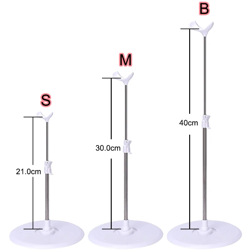 1/4 BJD Dolls Stand Display Holder Suitable For 30 36 48 cm OB24 OB27 Doll Model Metal Bracket Standing Accessories Unisex 1 Pcs