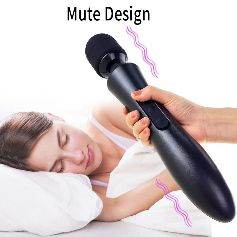 Powerful Magic Wand Vibrator for Women Big AV Body Massager G Spot Clitoris Stimulator USB Charging Adult Sex Toys for Woman