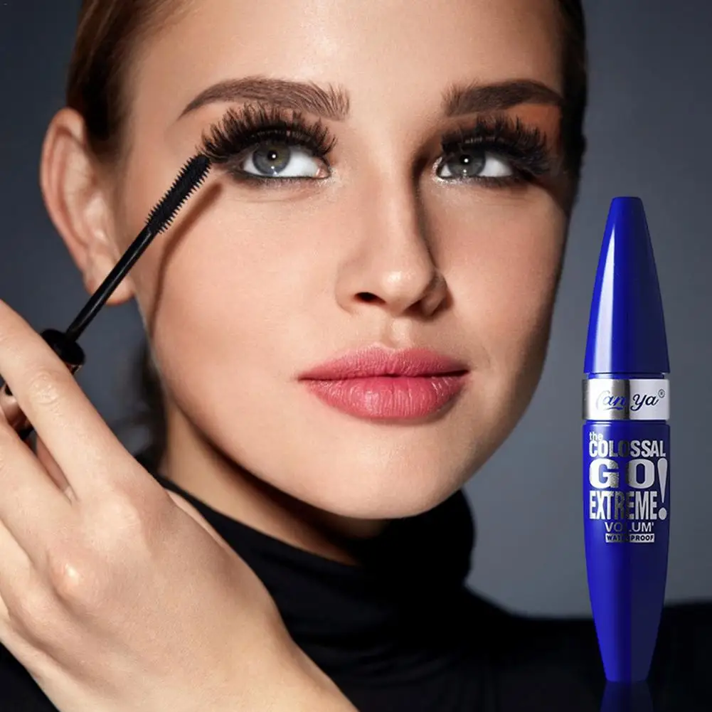 Professionelle Make-Up Farbe Mascara Wasserdicht Schnell Trocken Wimpern Curling Verlängerung Make-Up Auge Wimpern Rosa Blau Gelb Mascara