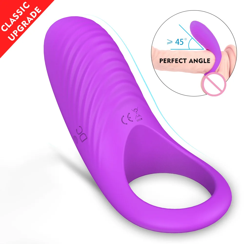 Anillo de pene vibrador para parejas, anillo de pene masculino, potenciador de la erección y estimulación del clítoris femenina, vibradores,