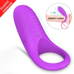 Vibrating Cock Ring For Couples  Penis Ring Male Erection Enhancer & Female Clit Stimulation Vibrators Sex Toys For Man Woman