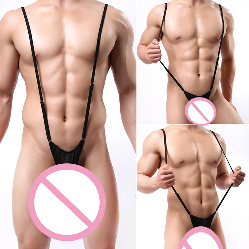 Men's Strap Underwear Male Sexy Thong Men Leotard Thongs Man Body Costume Bodysuit Stage Perform Bandage Lingerie