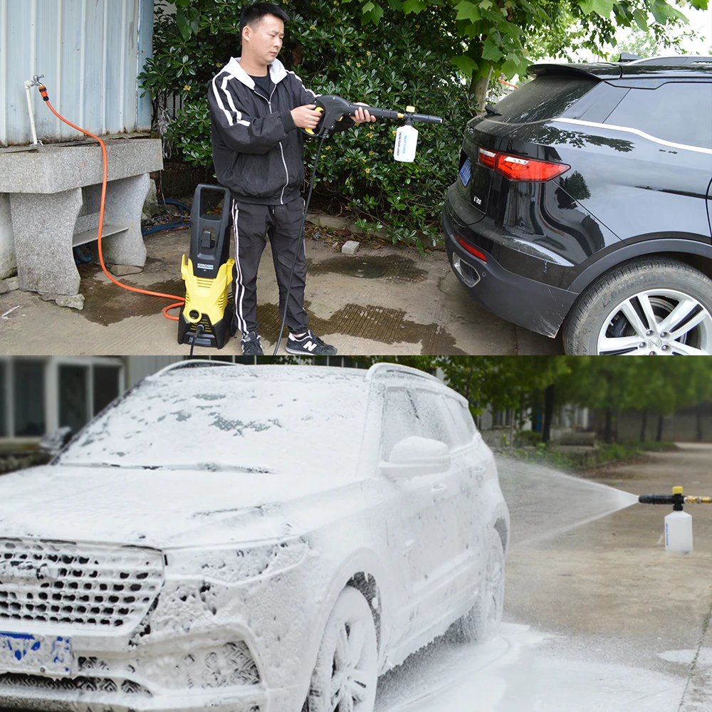 High Pressure Washer Snow Foam Lance Nozzle Foam Maker Soap Gun Car Clean Foam Wash Shampoo Sprayer for STIHL RE Pressure Washer