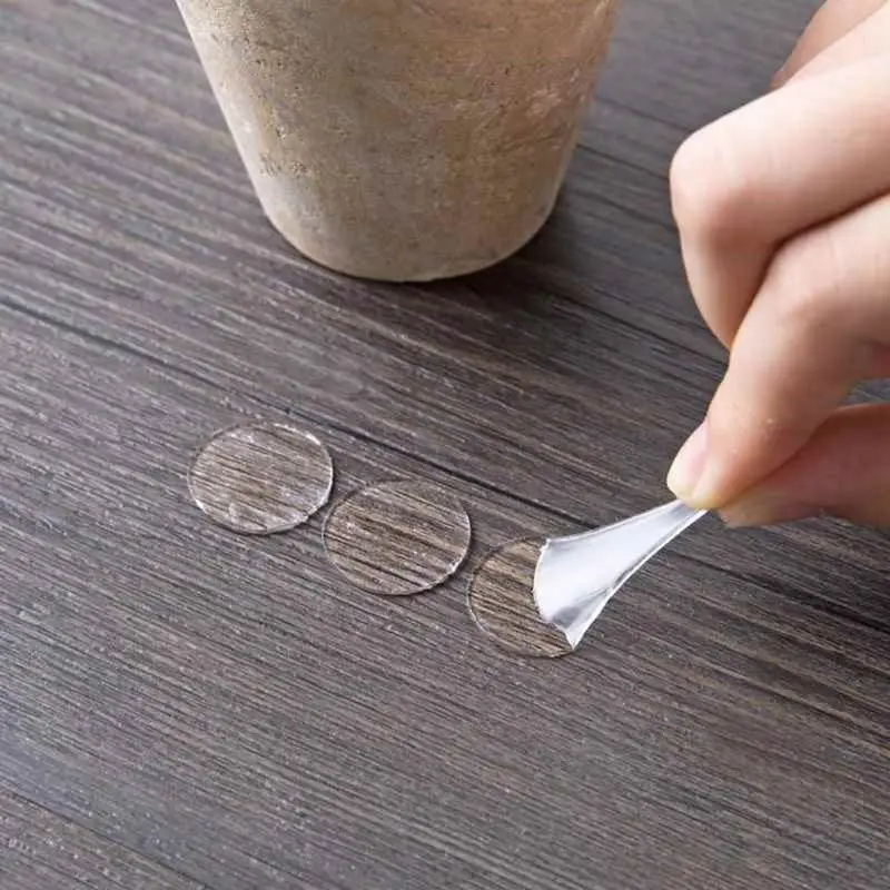 70Pcs Đa Năng Vòng Miếng Dán Dẻo Silicone 2 Mặt Dính Chắc Chấm Bi Tự Dính Chấm Bi Dán Thủ Công DIY 20Mm