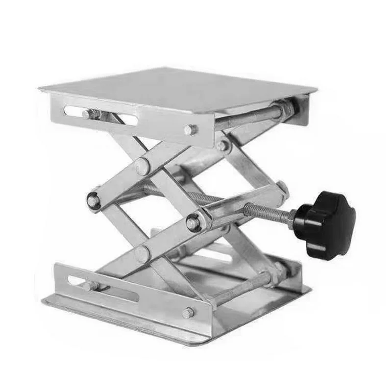 4in 100x100mm Aluminum Router Table Woodworking Engraving Lab Lifting Stand Rack Platform Woodworking Benches