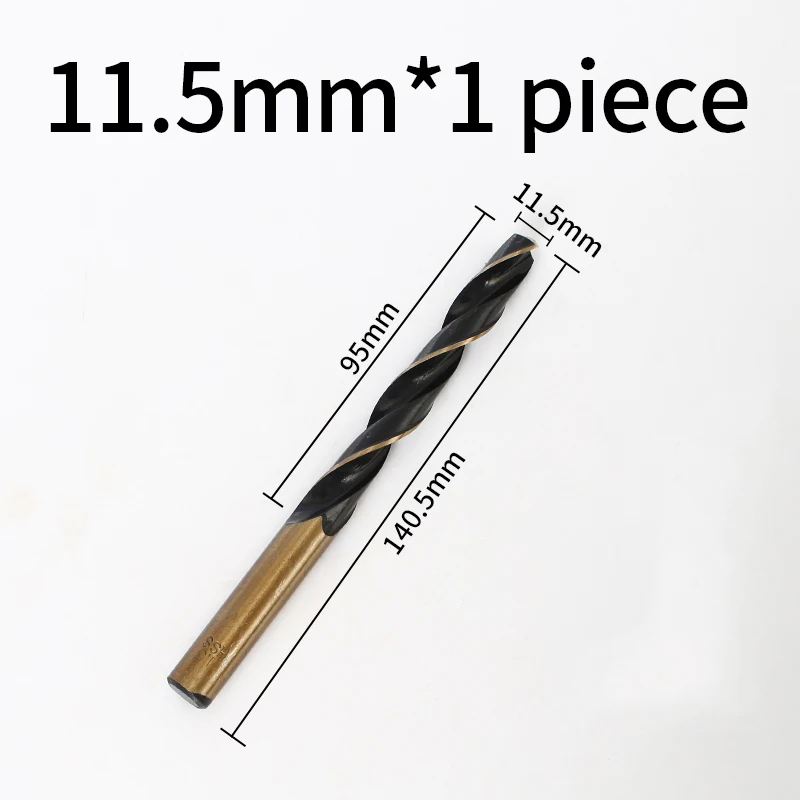 WEILIGU Many kinds of high speed steel titanium coated twist drilling bit straight shank bit hand drill 11.5-13mm
